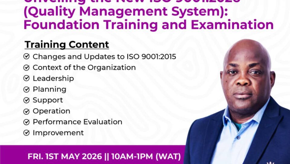 ISO 9001 2026 training online quality management system webinar