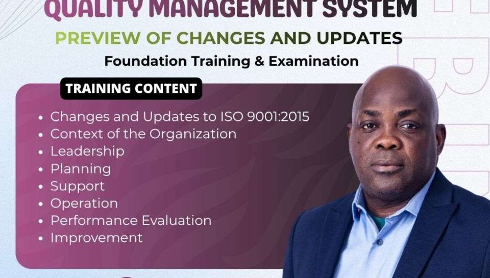 ISO 9001 2026 training online quality management system webinar