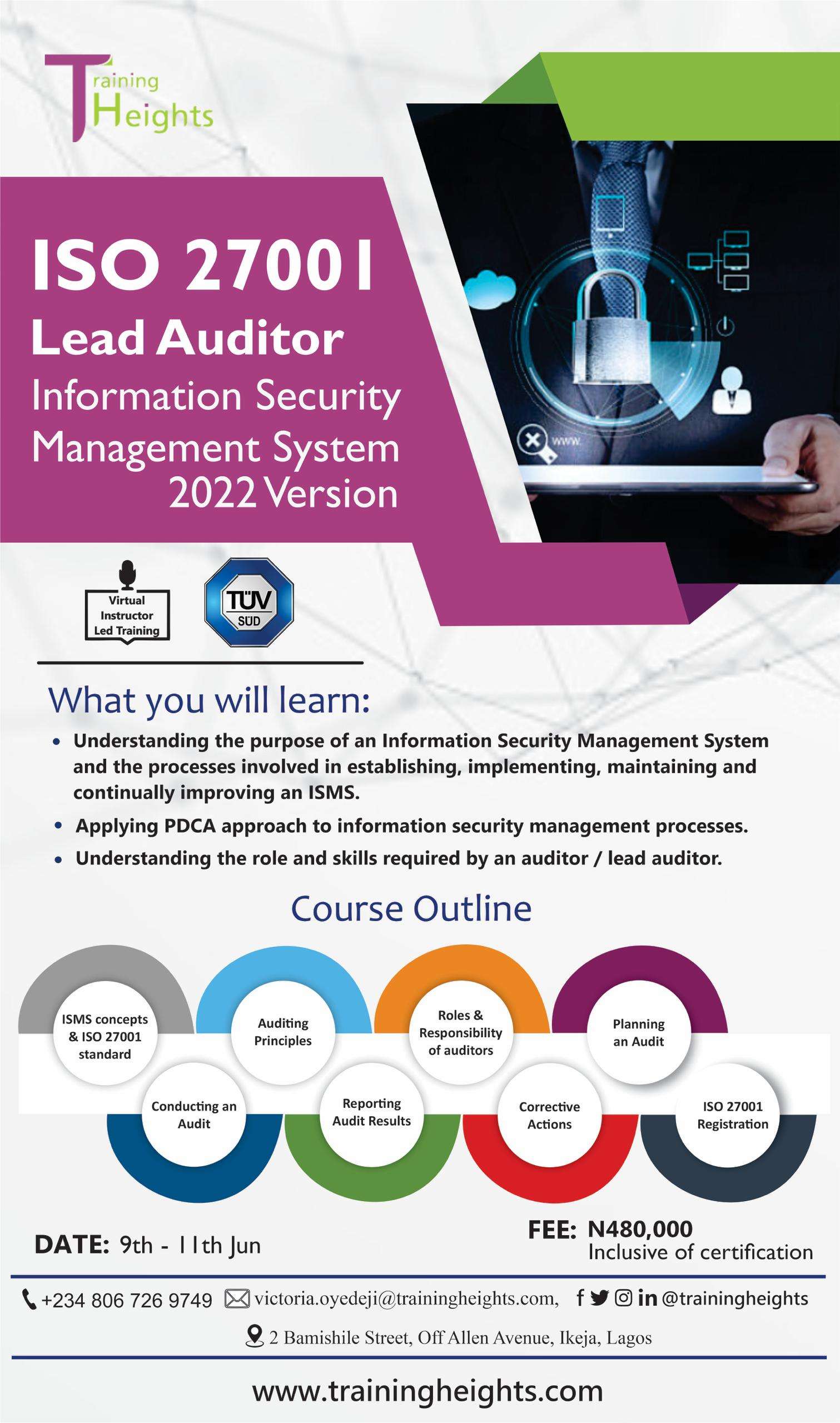 Information Security Management System (ISMS) & ISO 27001 Lead Auditor ...