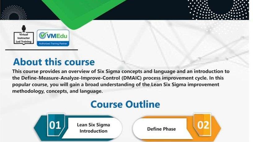 Green Belt Six Sigma course by Training Heights, virtual instructor-led training from 14th to 17th July, N280,000.