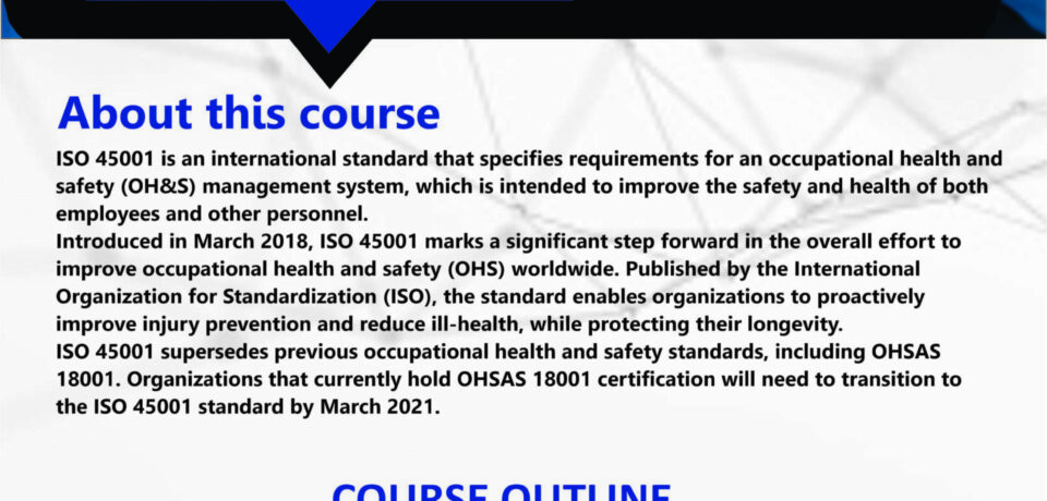 ISO 45001 Lead Implementer training in Nigeria at Training Heights