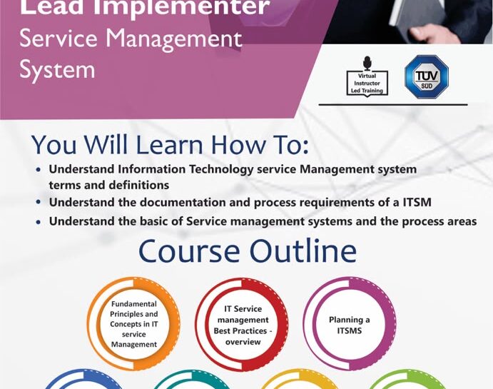 ISO 20000 Lead Implementer IT Service Management training in Nigeria