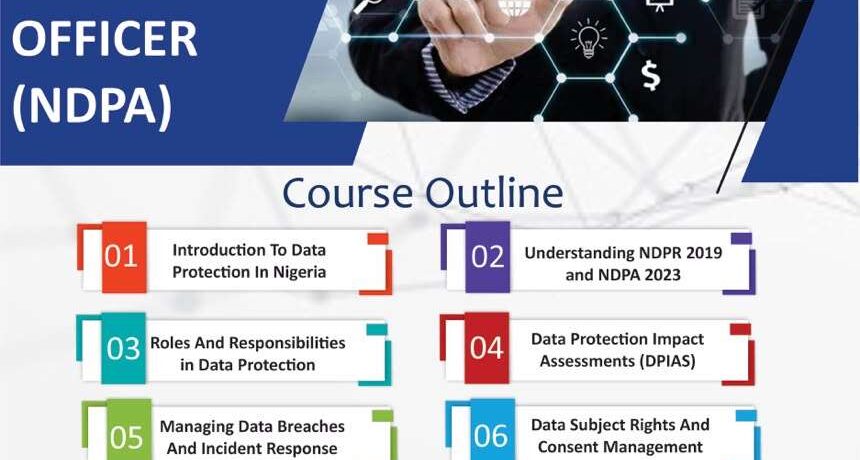 Training Heights Certified Data Protection Officer NDPA course flyer, 12-15 October 2026, Nigeria